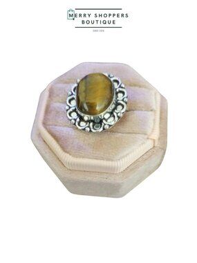 Sterling Silver Tigers Eye Ring